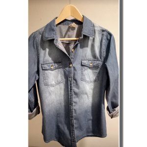 Passport Lightweight Faded Denim Shirt